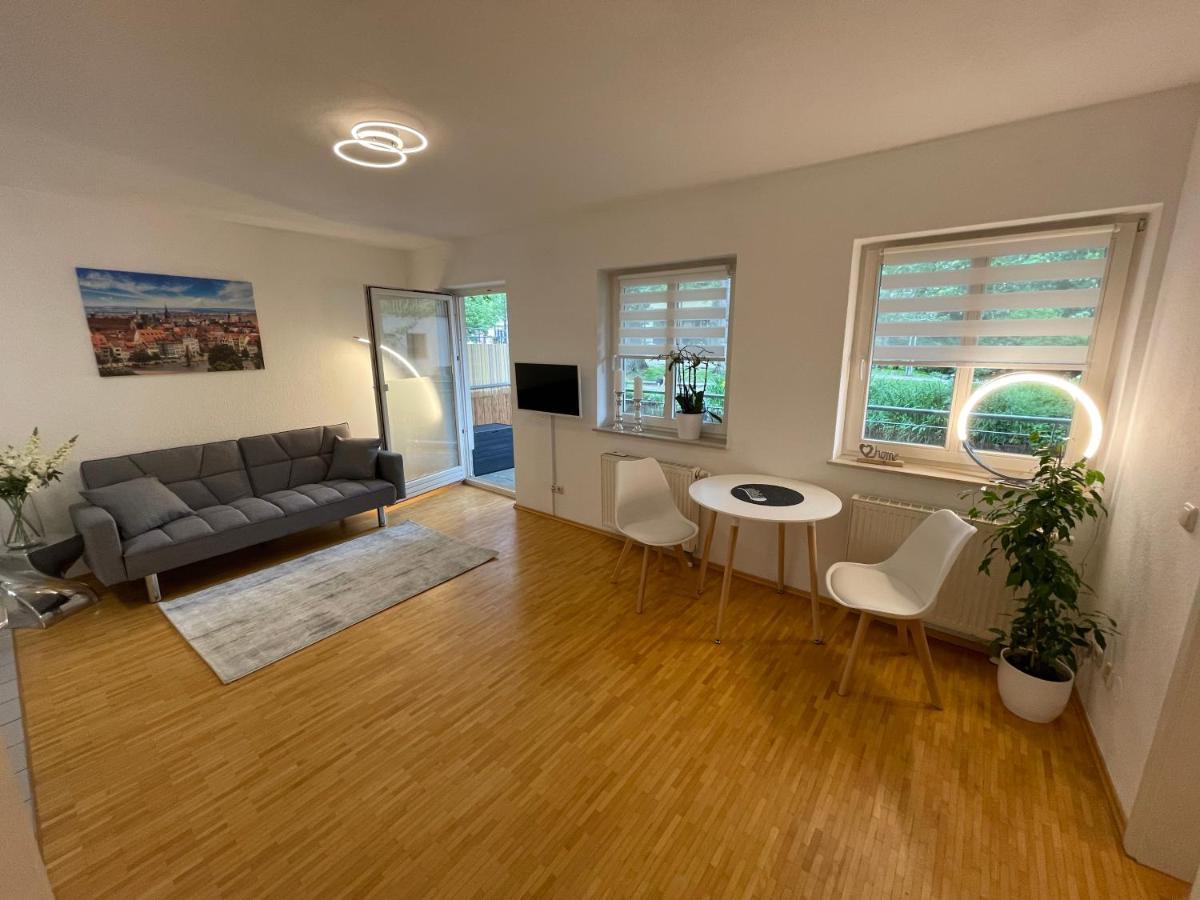 Ferienwohnung Blickfang - Modernes Apartment Direkt In Der Altstadt Von Erfurt Mit Balkon - Beste Lage Und Aussicht Exterior foto